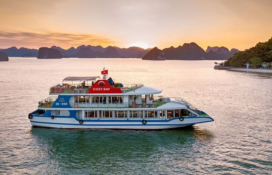 Cozy 5-Star Halong Day Cruise from Tuan Chau Harbor/Pick Up