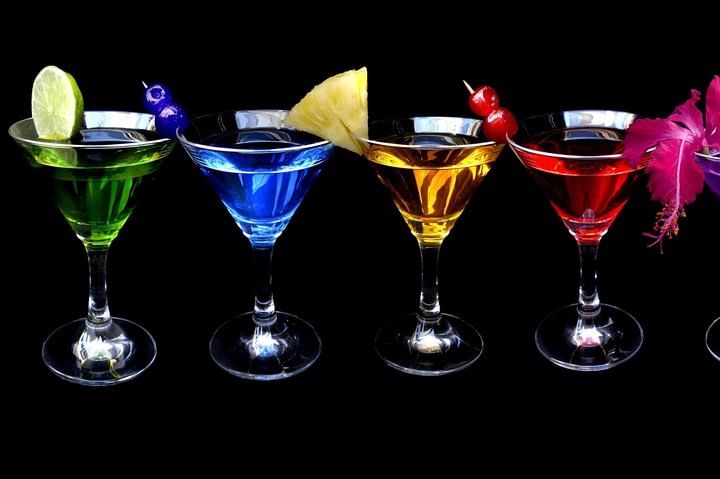 4 colourful cocktails