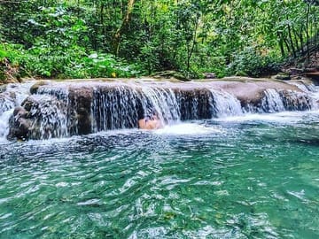 Climbing Dunns River Falls