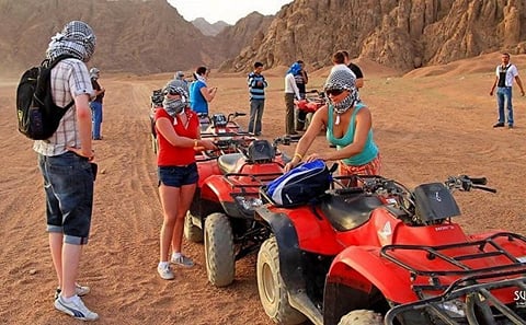 Hurghada Desert Safari Adventure: Quad Bike, Jeep, Camel Ride, Bedouin Village & BBQ Dinner