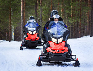 Snowmobile Safari to Reindeer and Husky Farm with Long Safaris