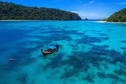 Early bird Phi Phi islands and 4 Islands by Speedboat Tour