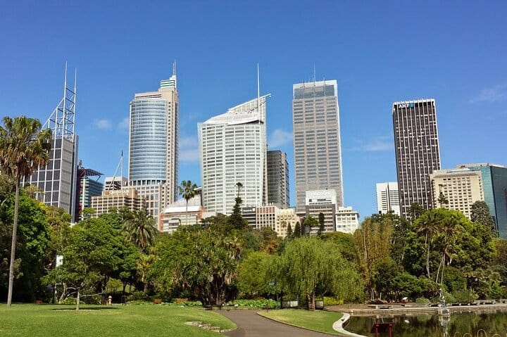 from lookout on tour in Sydney