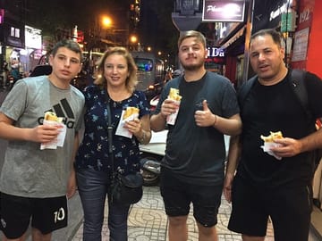 Enjoy "Banh Mi" together