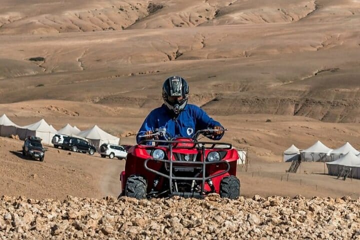 Agafay Quad and Sunset Camel Tour with Dinner Show from Marrakech