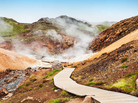 The geothermal area Seltun at Krysuvik