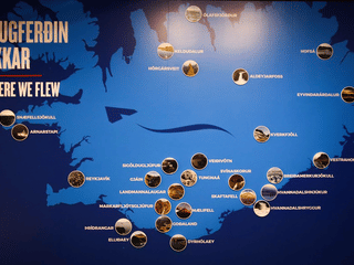 Interactive display inside FlyOver Iceland introducing visitors to Iceland’s wildlife, landscapes and natural attractions.