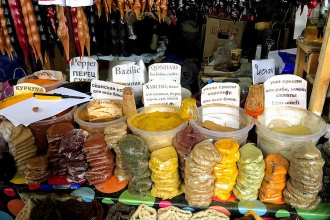 Local market in Signagi