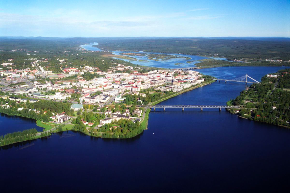 Beautiful summer sceneries of Rovaniemi