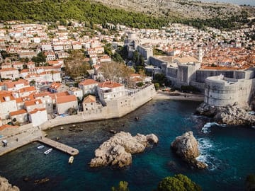 Bird's-eye views over the Croatian coastline reveal several Game of Thrones filming locations.