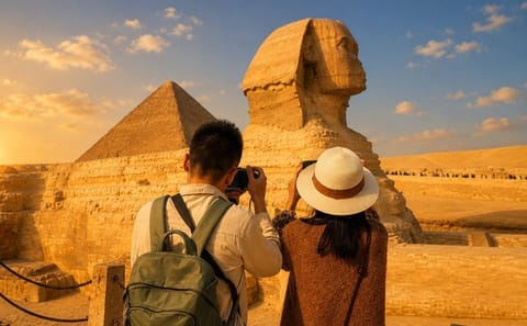Private Tour of Giza Pyramids, Egyptian Museum & Old Cairo