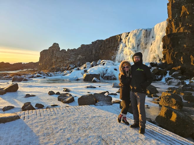 Private Golden Circle with Snowmobile Ride from Reykjavik