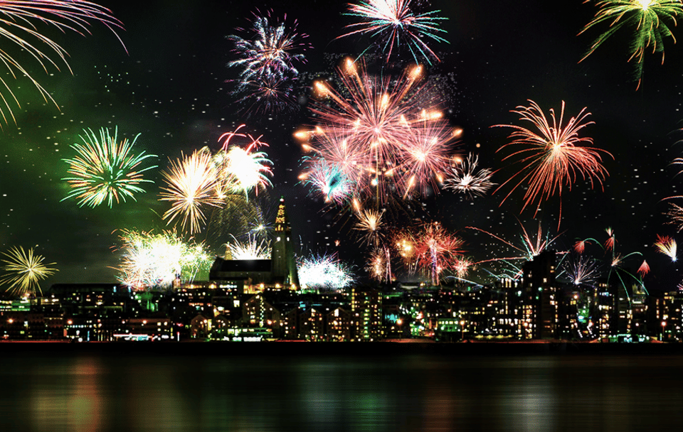 New Year's Eve Fireworks Boat Tour in Reykjavik