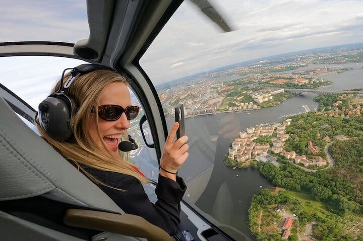 Stockholm shared helicopter tour