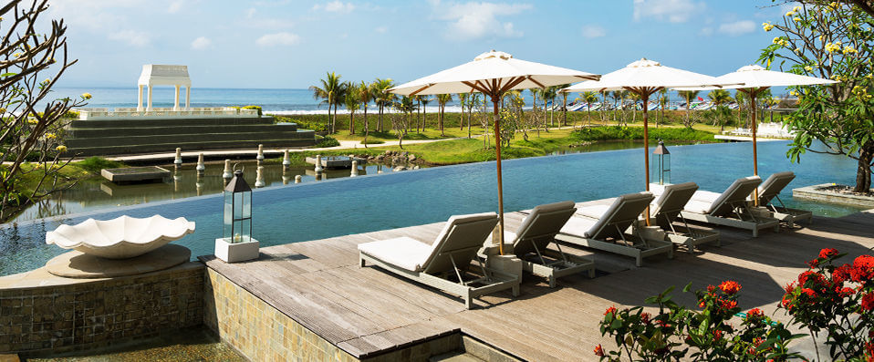 Ocean view from the pool at Rumah Luwih