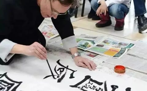 Calligraphy Workshop at Shanghai's Historic Orchid Pavilion