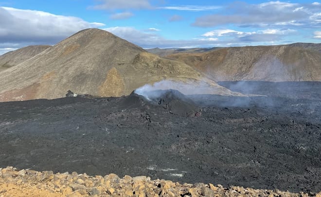 The volcano since the eruption stopped in late August 2022