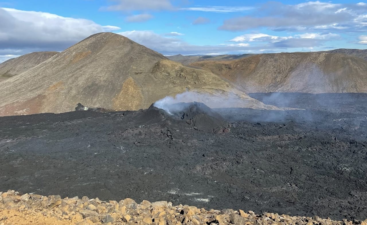 The volcano since the eruption stopped in late August 2022