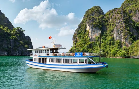 Halong Bay Cruise Day Trip: Titop island, Surprise cave, Swimming, Kayaking
