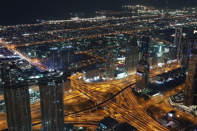 view from burj khalifa
