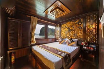 Bai Tu Long Bay Overnight Cruise from Hanoi Inlcuded Transfer