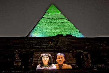 Sound and Light Show at Giza Pyramids with Dinner