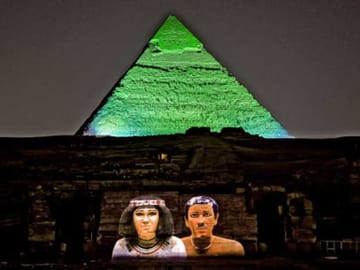 Sound and Light Show at Giza Pyramids with Dinner