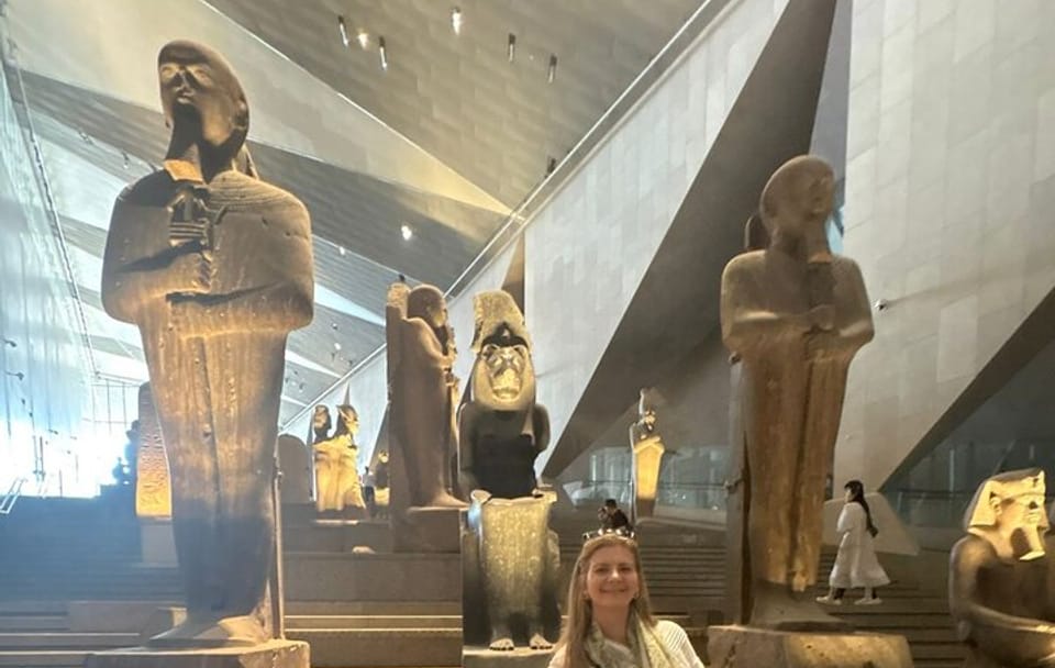 Grand Egyptian Museum Tour and Sunset Camel Ride in Giza