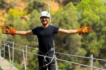 Zipline Adventure in the Atlas Mountains near Tahannaout