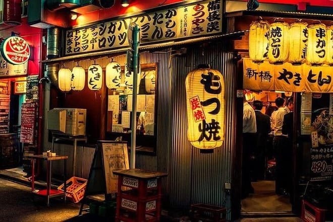 Evening Tokyo Walking Food Tour of Shimbashi