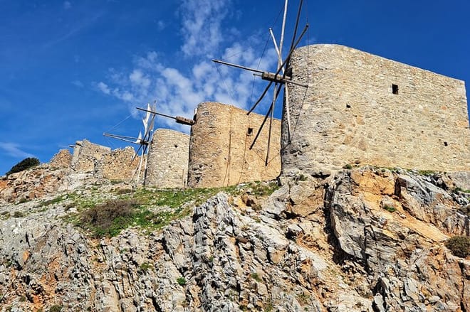 Old Windmills of Lasithi Plateau