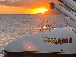 Sunset Trip On Board Seaborn Catamaran in Cabo Girao