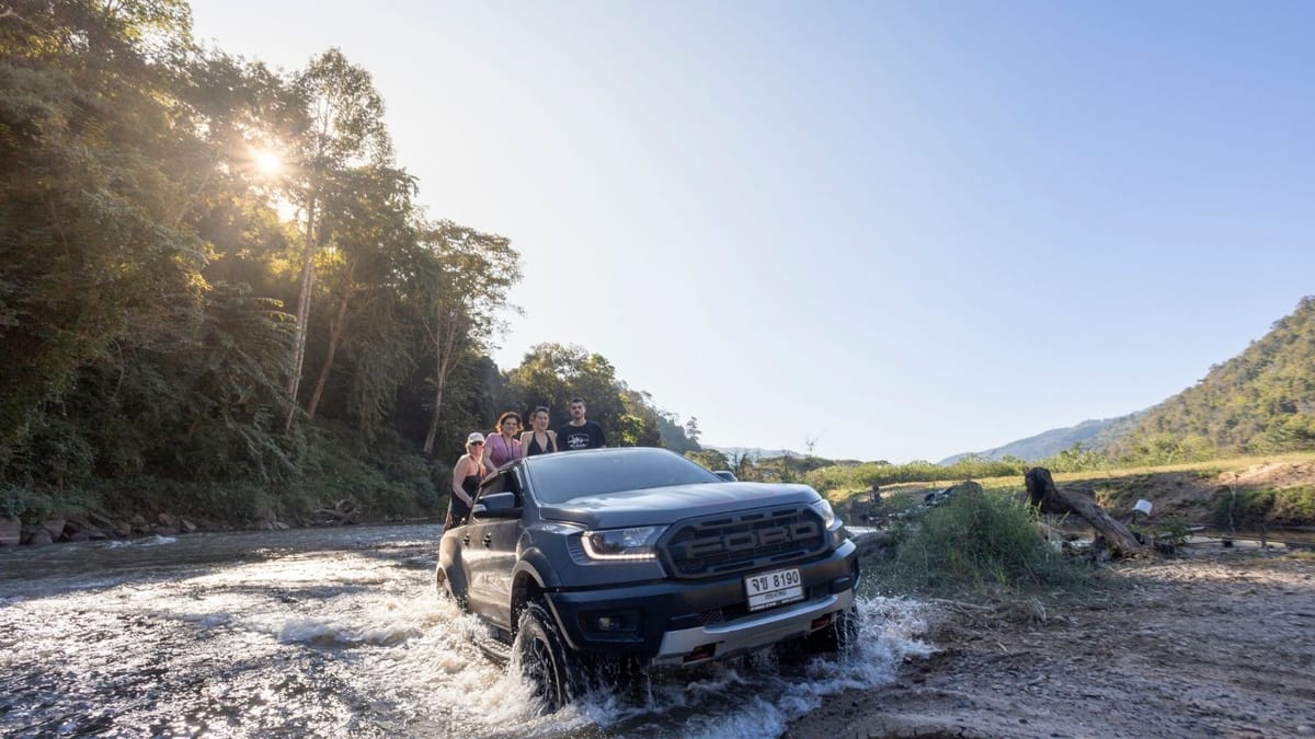 Chiang Mai Half-Day Adventure: River Tubing & Waterfall Slide