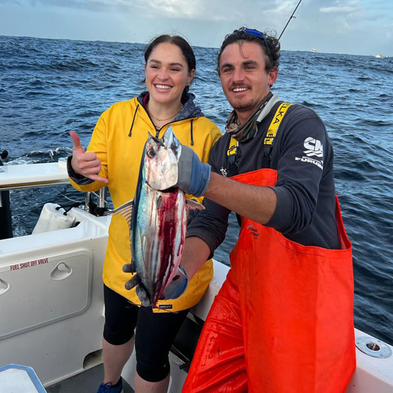 Open sea, fresh catches, and big smiles await adventurers.