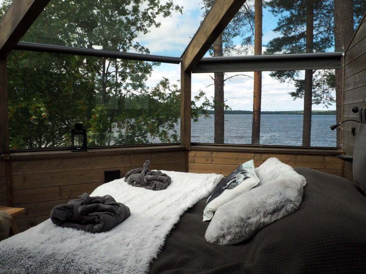 it is possible to upgrade accommodation of a small group to a luxurious glass igloo with 1 or 2 bedrooms