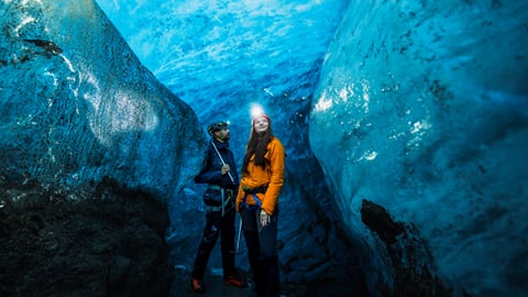 Glacier hike or ice cave: which to book