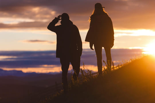 Hiking under the Midnight Sun