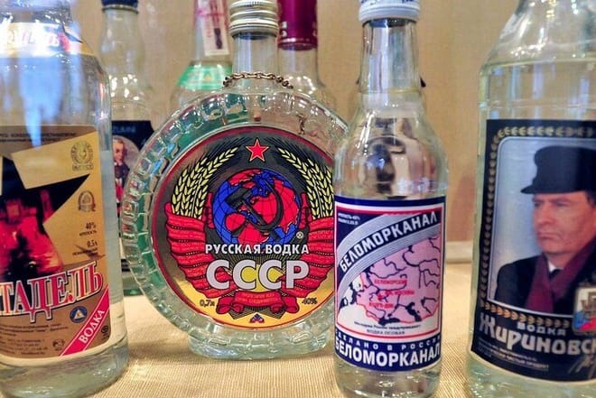 different vodkas