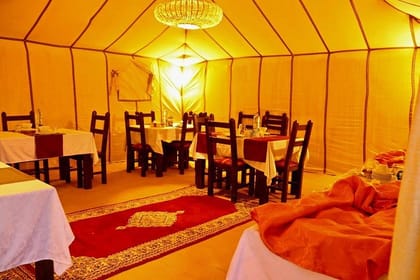 Luxury Camp in Merzouga Desert with Camel Trekking, Vehicule 4WD