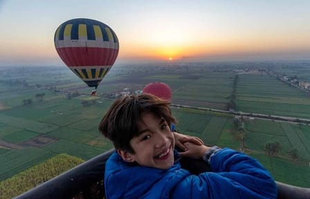 Sunrise Hot Air Balloon From Luxor