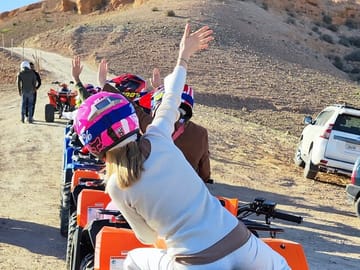 Step into the lap of luxury with a magical night in Agafay desert, featuring a gourmet dinner, thrilling quad bike rides, tranquil camel treks, and an unforgettable show. Best Agafay Package !
