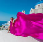 Santorini flying dress photo 3