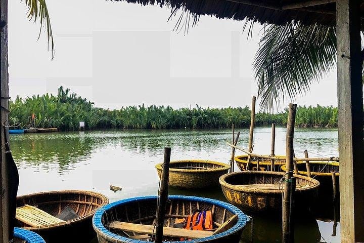 Entry Ticket: Basket Boat Ride in Cam Thanh Coconut forest