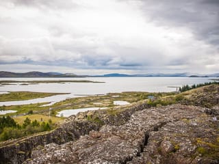 Þingvallavatn Panoramic view from Almannagjá
