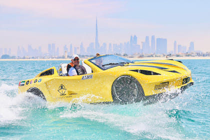Dubai Jet Car Ride with Private Transfers
