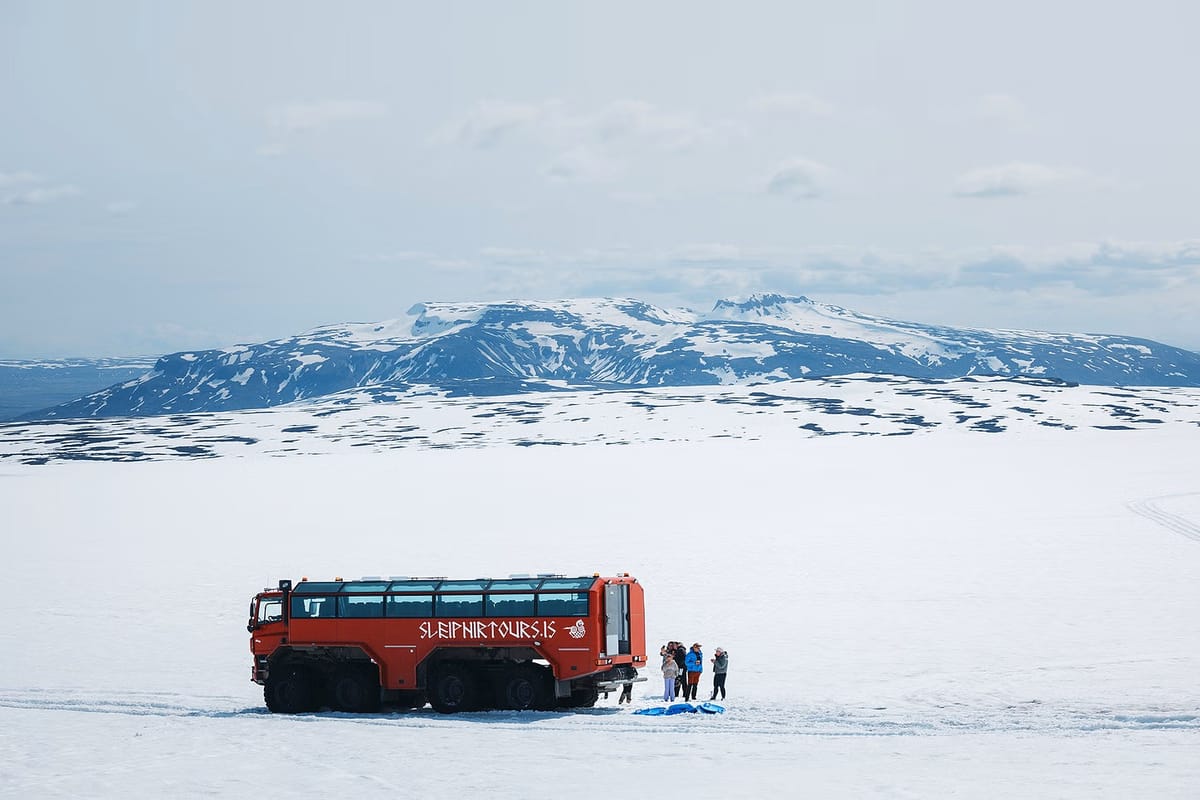 Sleipnir Monster Truck on Glacier