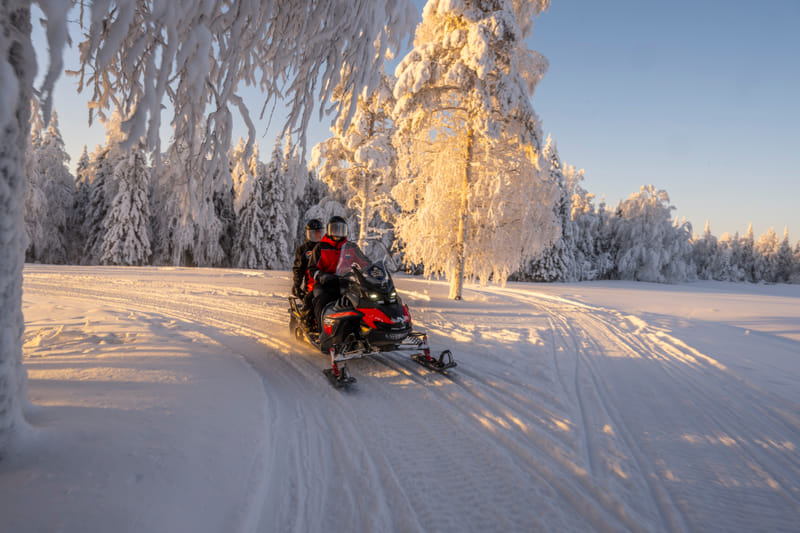 Snowmobile tour 100km