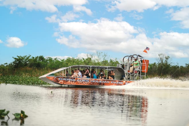 Everglades Holiday Park Airboat Ride from Miami Downtown