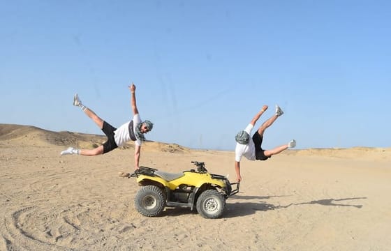 Hurghada Family Safari: 1-Hour Quad & Buggy with Dinner and Show