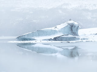 Iceberg on Glacier Lagoon Iceland